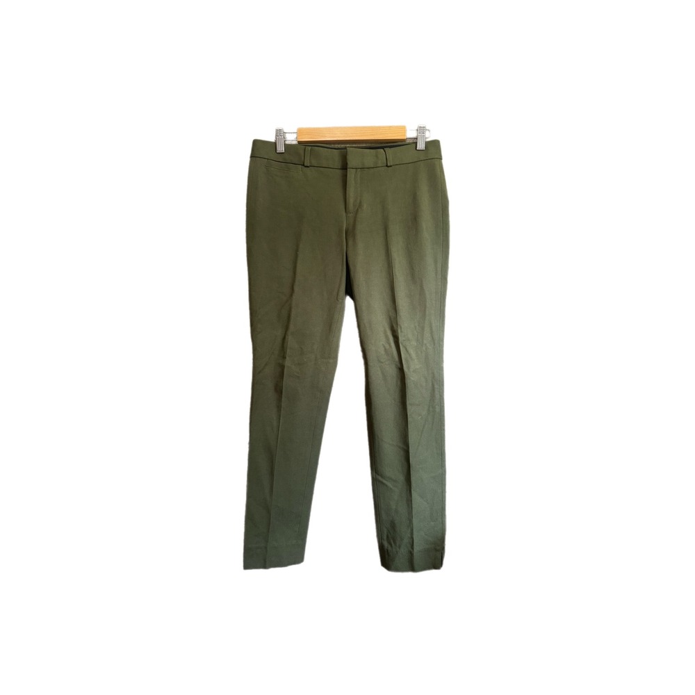 Banana Republic Sloan Pants Womens 4 Olive Green Excellent Slim‎ Fit Dress Pants